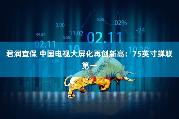 君润宜保 中国电视大屏化再创新高：75英寸蝉联第一